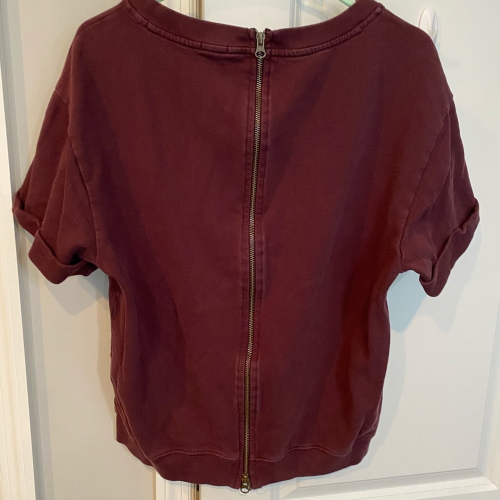 True Religion Vintage Sweater Top Brick Red